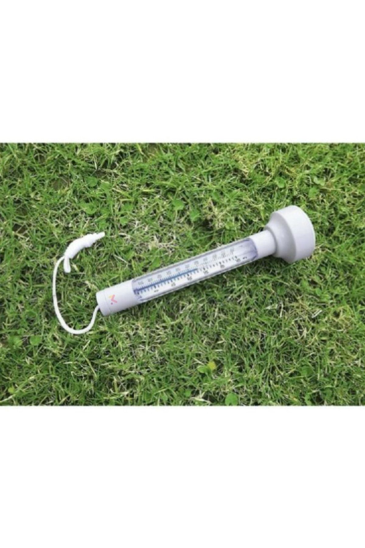 Evelise-Termometru plutitor cu șnur pentru măsurarea temperaturii apei în piscine, 19 x 5 cm, alb 6