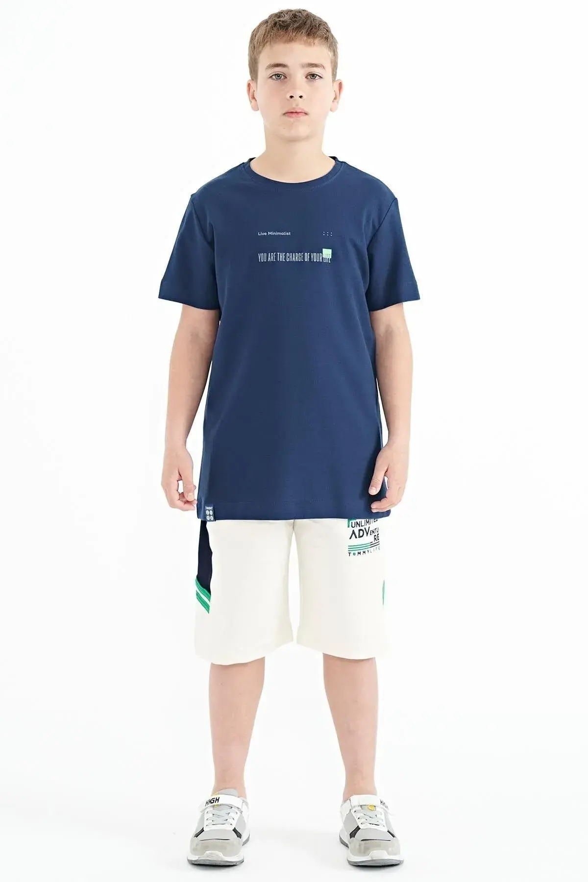 تی شرت پسرانه طرح دار آستین کوتاه | تامی لایف TOMMY LIFE T13EG-11117 - تصویر 2