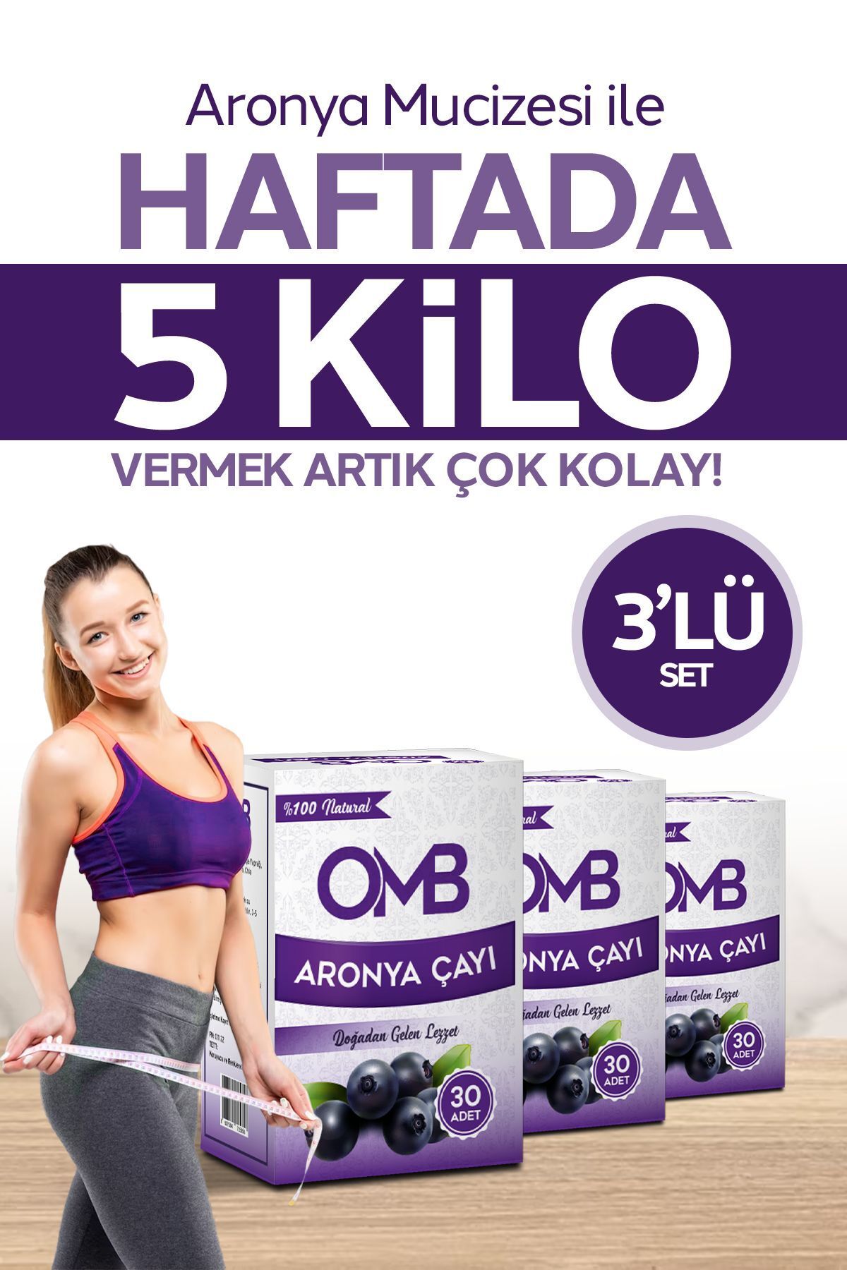 OMB Aronya Çayı Özel Karışımlı Kinoalı Detox Çay 3 Kutu orginal paket