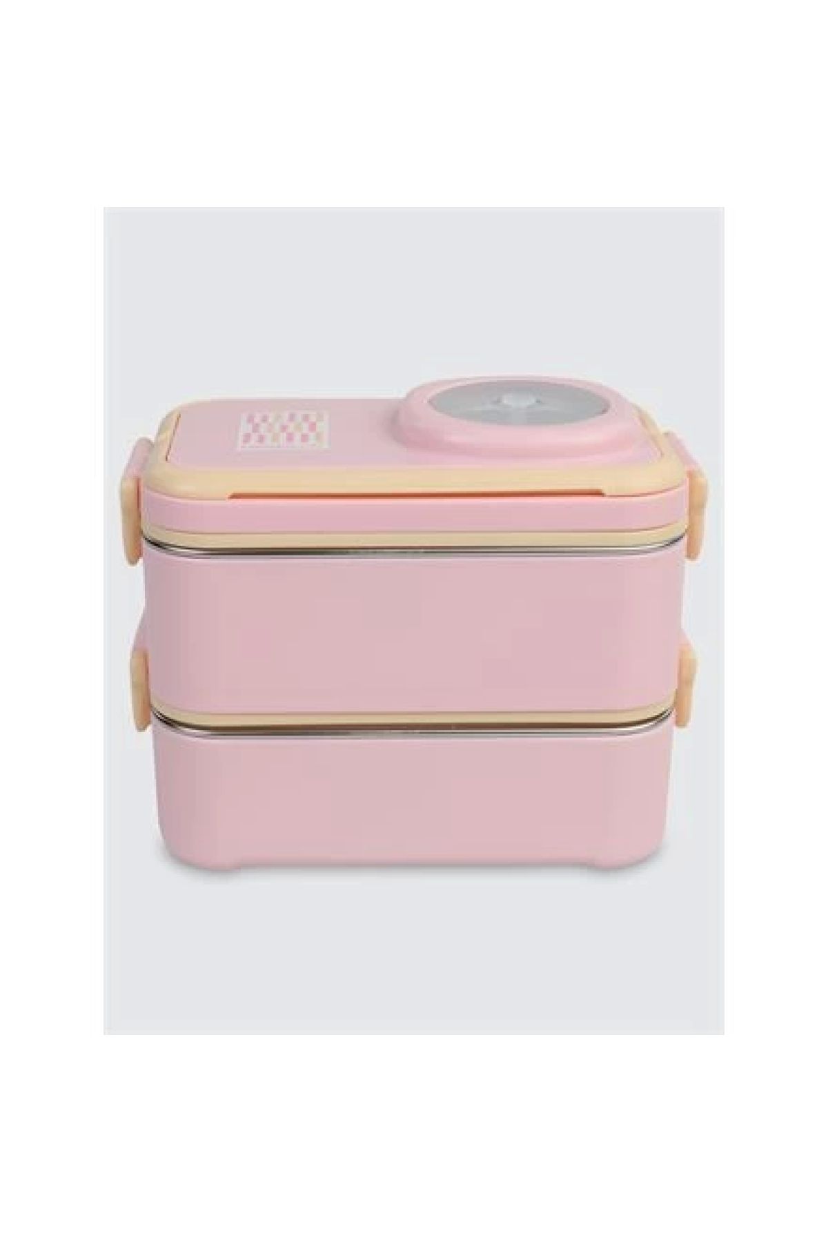 Uzspace Vgn-8023-8093 Paslanmaz Çelik Yemek Kabı - Lunch Box 1200 ml Peach Pınk