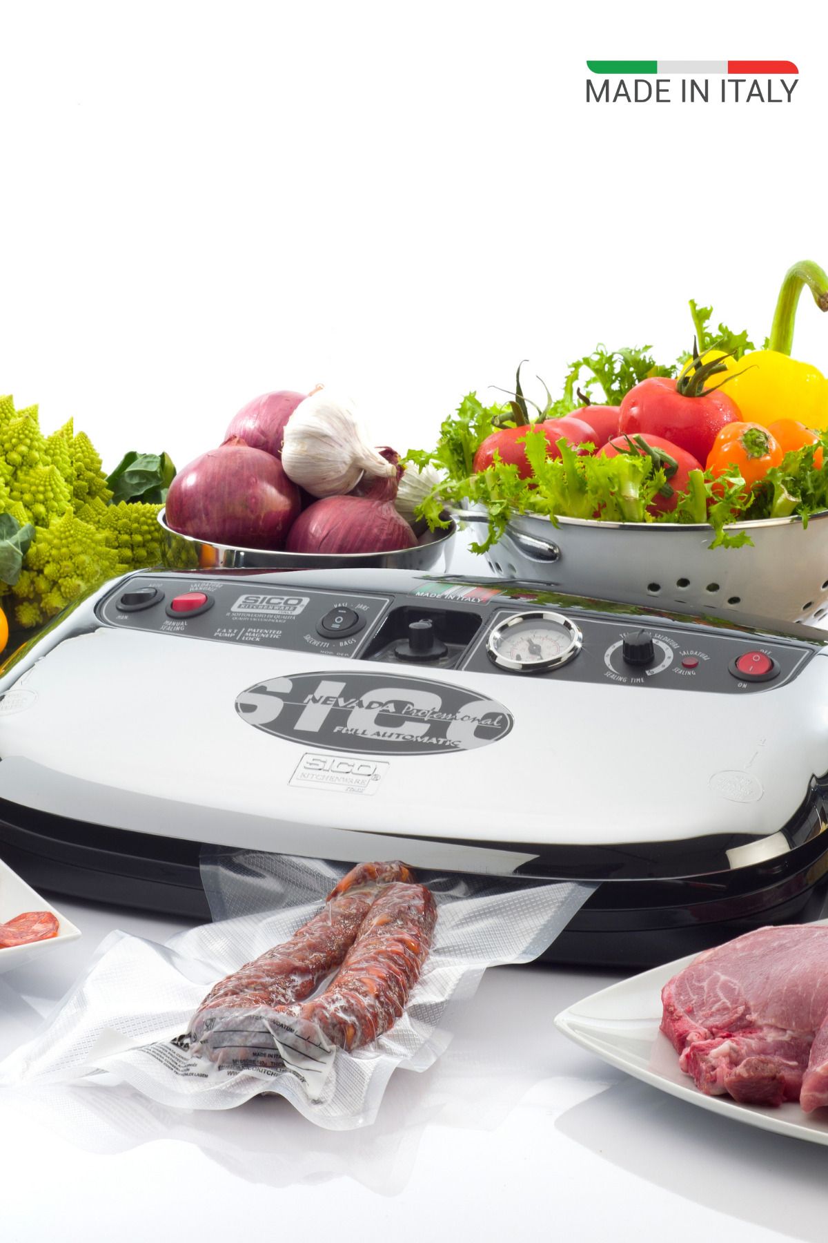 SICO KITCHENWARE Semi Pro Nevada Çelik Tam Otomatik Vakum Makinesi