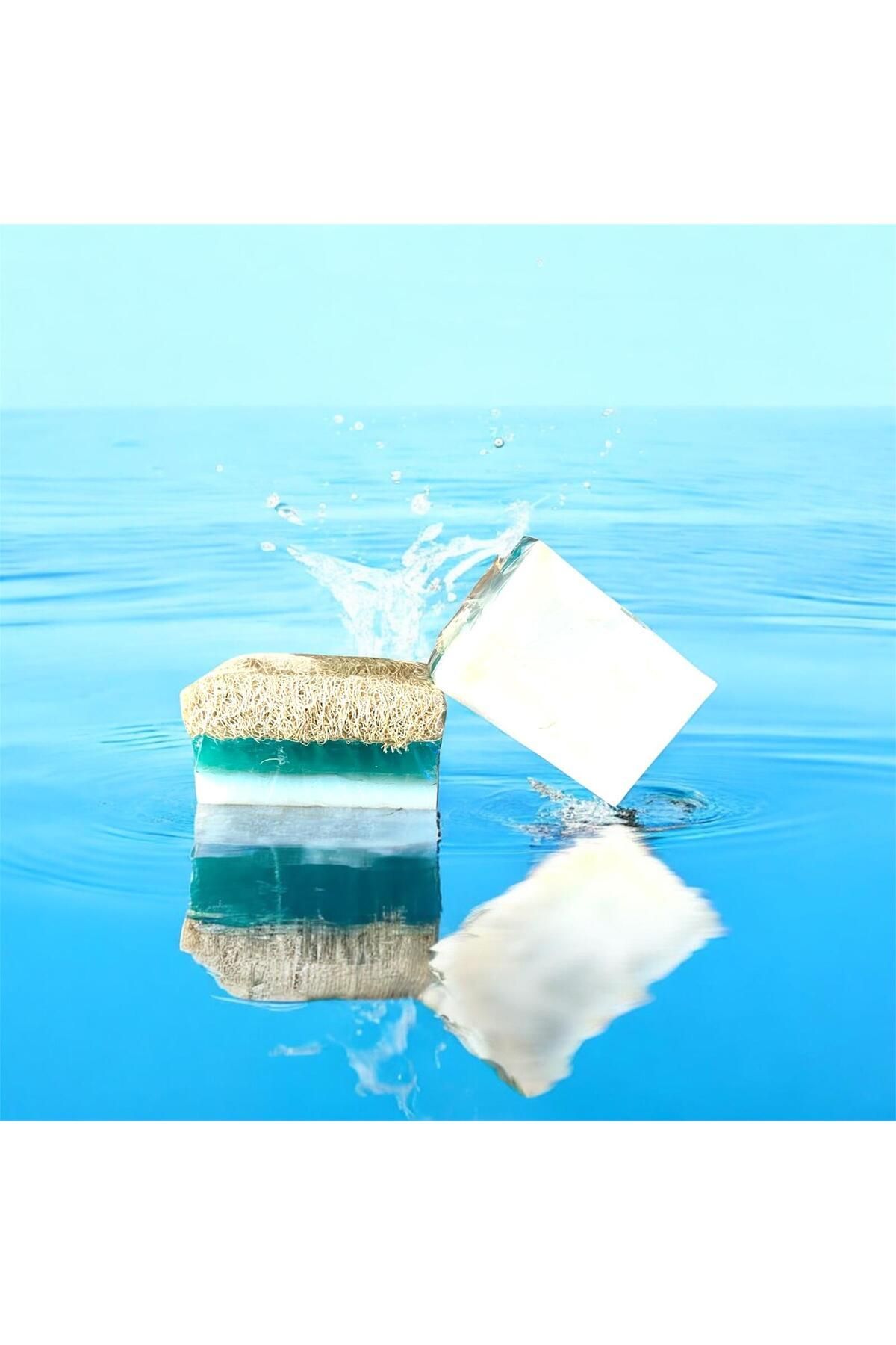 ALJEN ORGANİC Doğal Kabak Lifli Sütlü ve Himalaya tuzlu Sabun 130 gr (1 ADET)