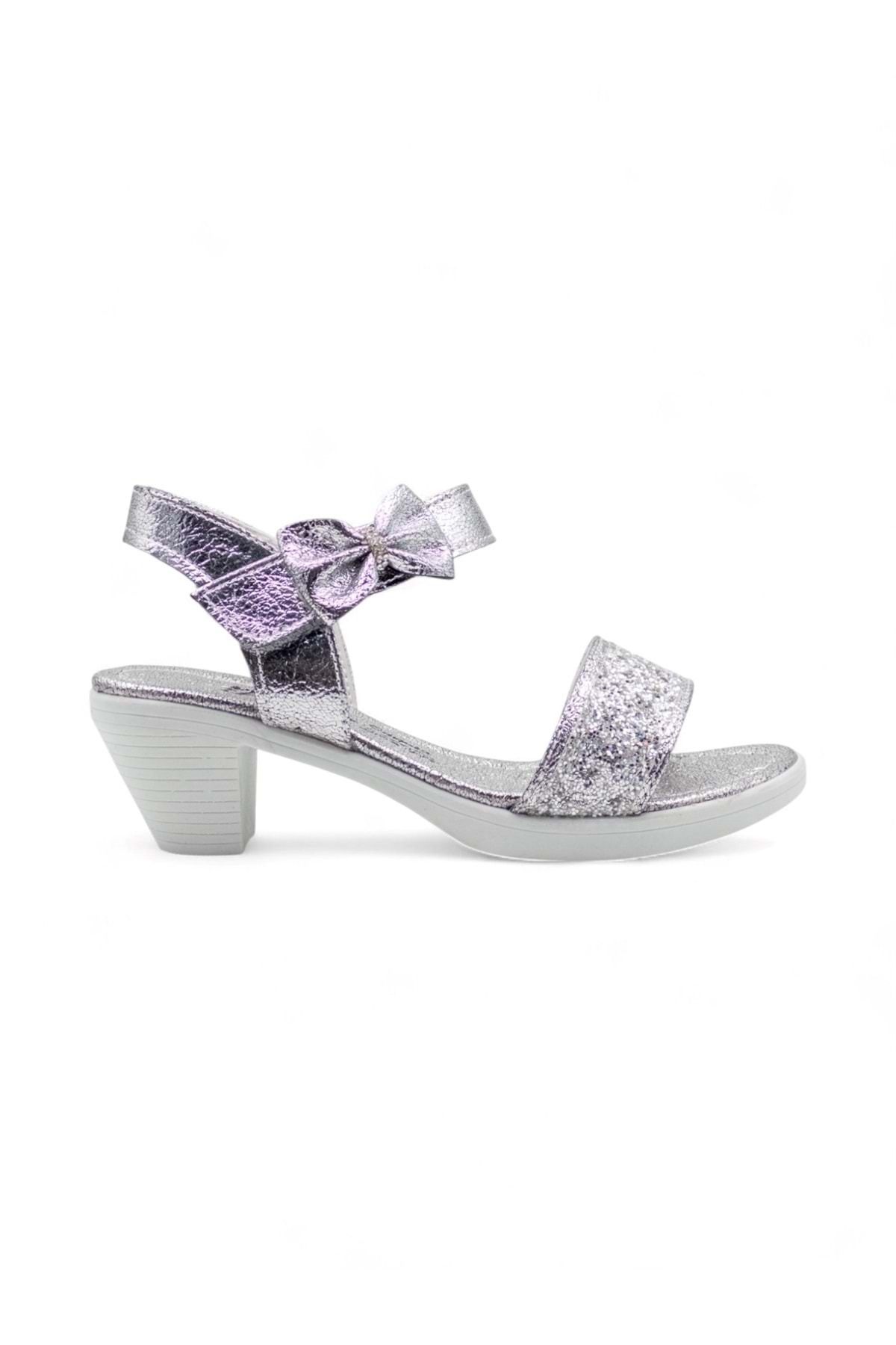 Shoes VARKAN TOPUKLU KIZ ÇOCUK SANDALET FÜME