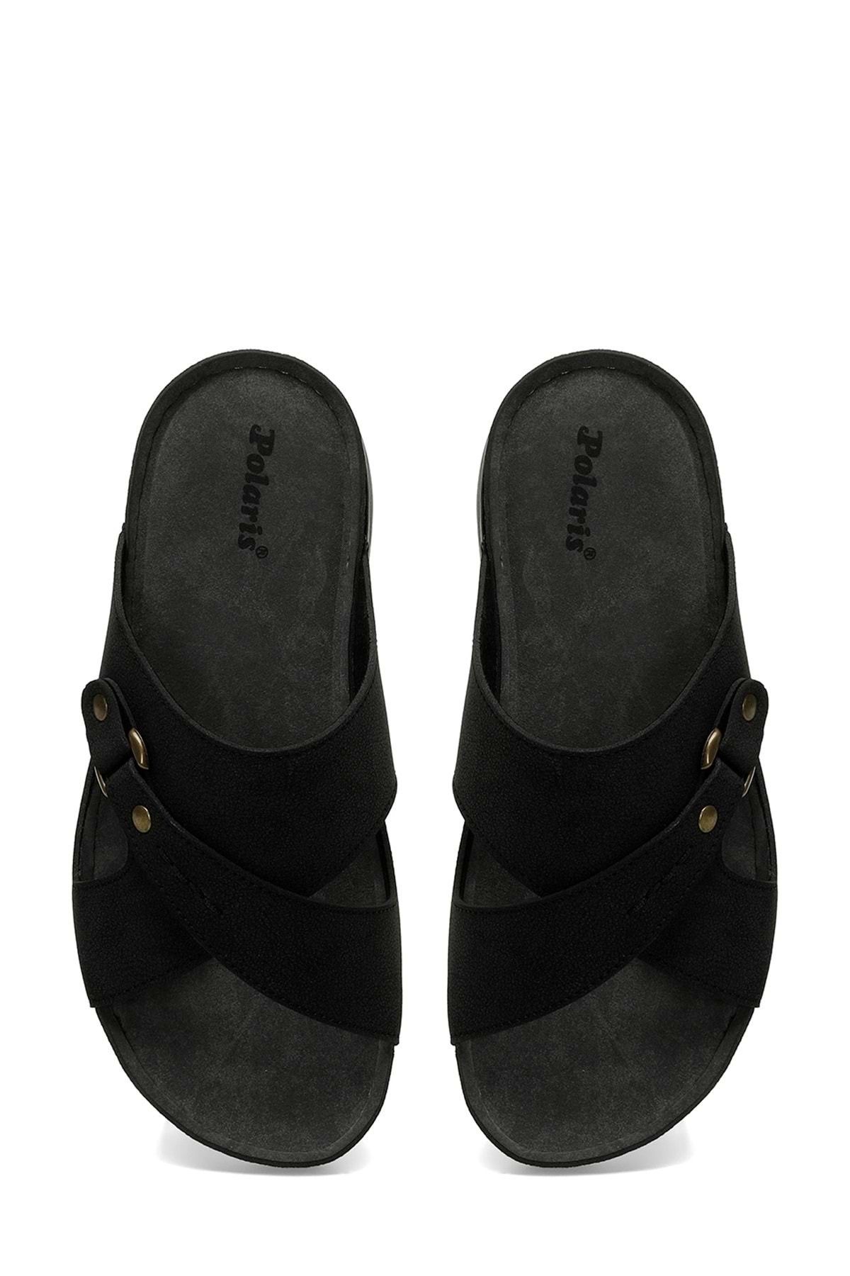 Polaris-Polaris 106918.M5Fx Men's Slippers Black 4