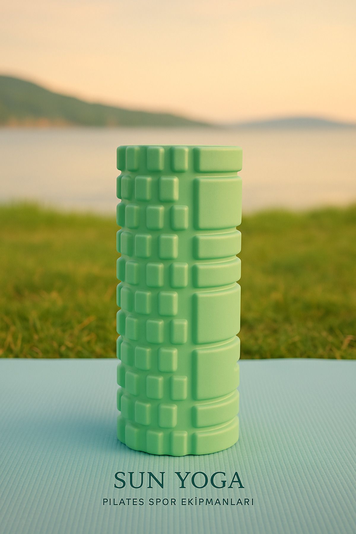 SUN YOGA PİLATES SPOR EKİPMANLARI Yüksek Yoğunlukta Orta Sert Foam Roller Fıtness Pilates Yoga Masaj Rulosu Masaj Köpüğü