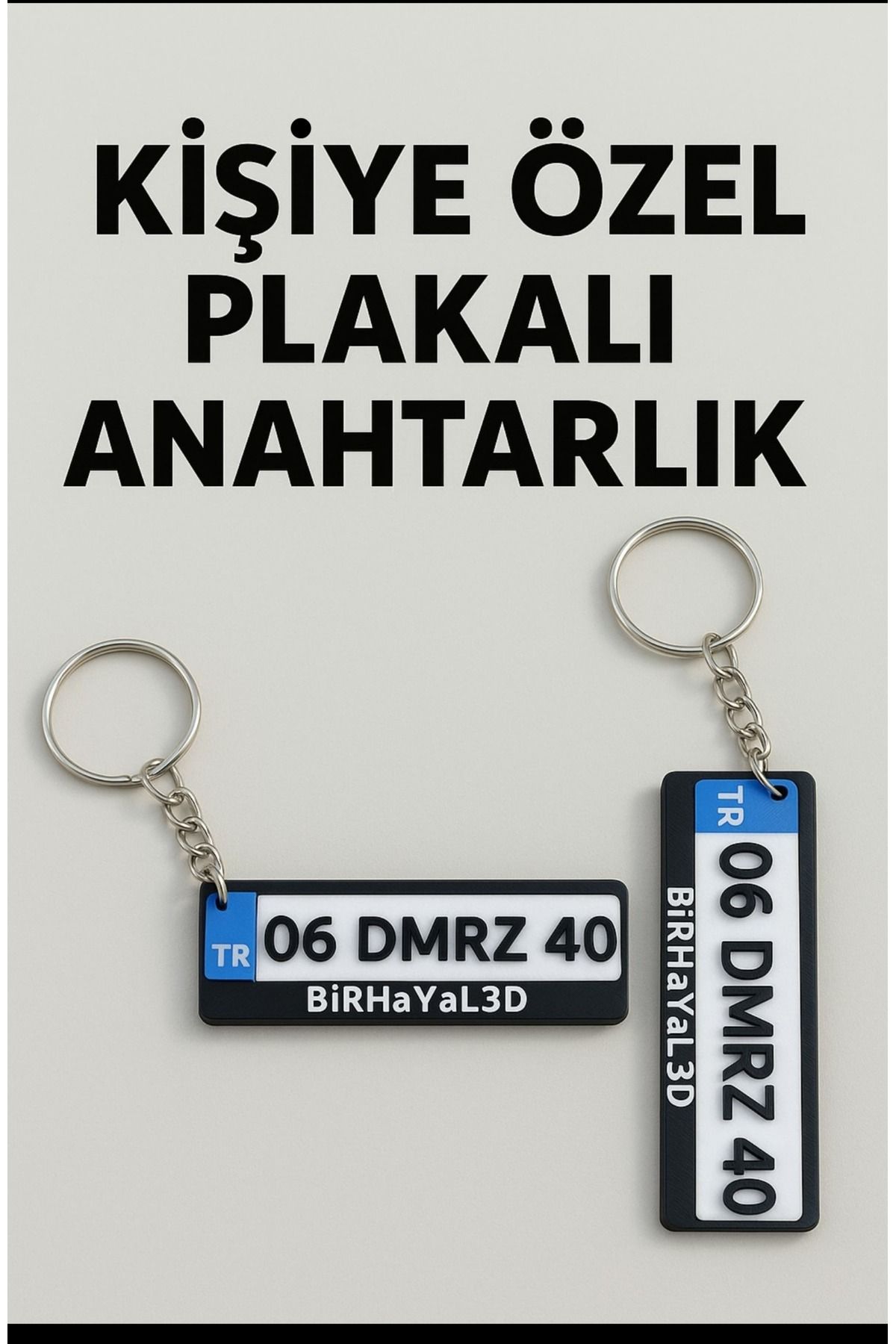 dmrz home Plakalı Anahtarlık-Kişiye Özel