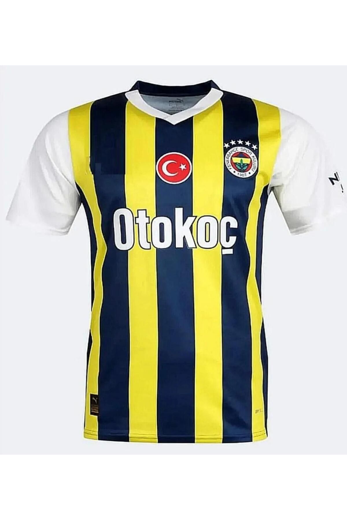 candy cup FÊNÊRBÂHÇÊ-İSİMSİZ NEW SEZON 5 YILDIZLI ÇUBUKLU YETİŞKİN FUTBOL FORMASI VS SPOR ATLET