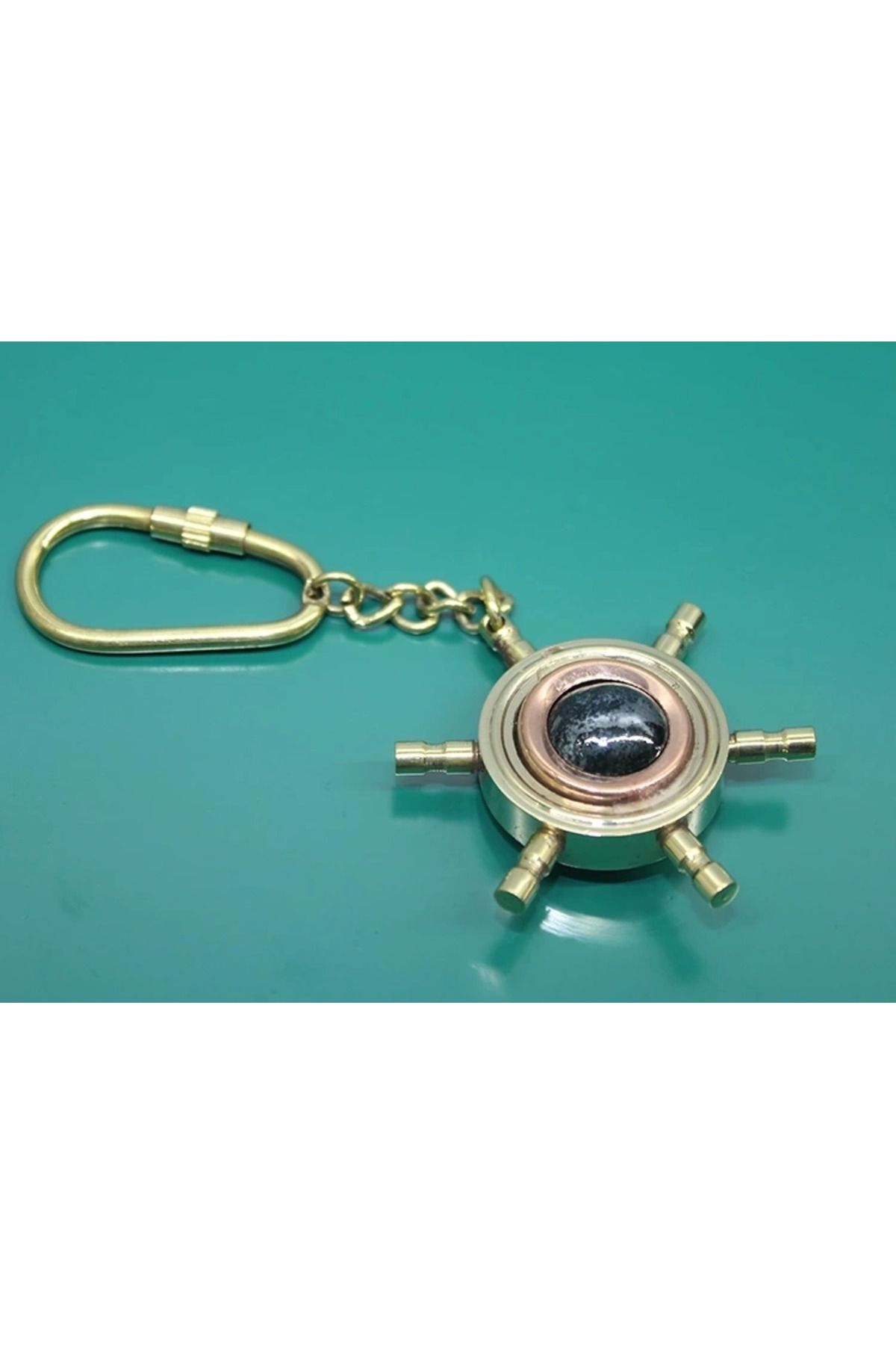 Yuba Avm Pirinç Pusula Anahtarlık 2355f