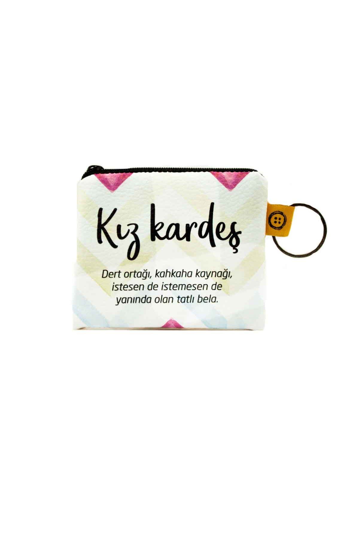 PALTO TASARIM Kız Kardeş Baskılı Bozuk Para Cüzdanı