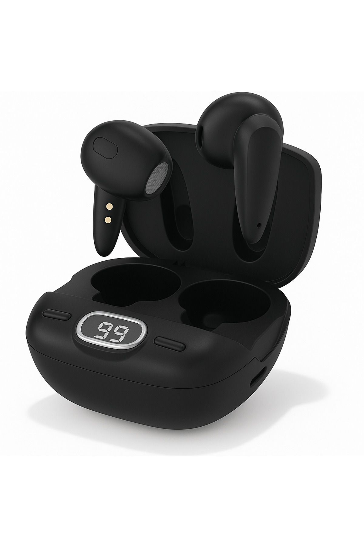 electroawm Pro 6plus Slikonsuz Kablosuz Bluetooth Kulaklık Siyah