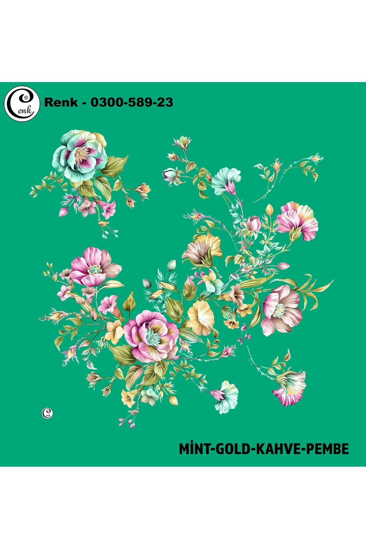 Cenk Desenli Oyalık Yazma - 0300-589