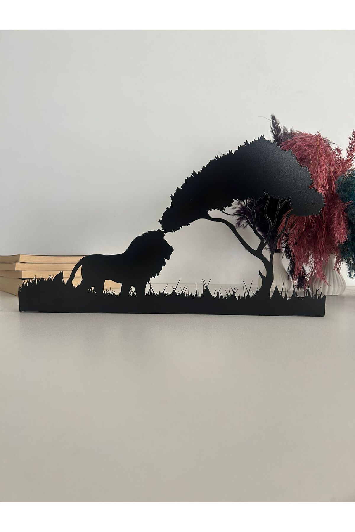 Alamer Decor Ormanın Kralı Temalı Dekoratif Metal Mumluk