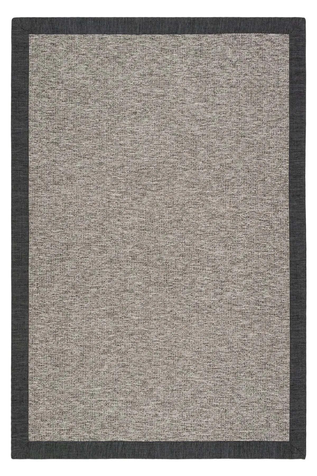 Halımax Siena M205 Hasır Dokulu İthal Sisal Halı Dikdörtgen Bordürlü Gri Sisal Mutfak Koridor Halısı