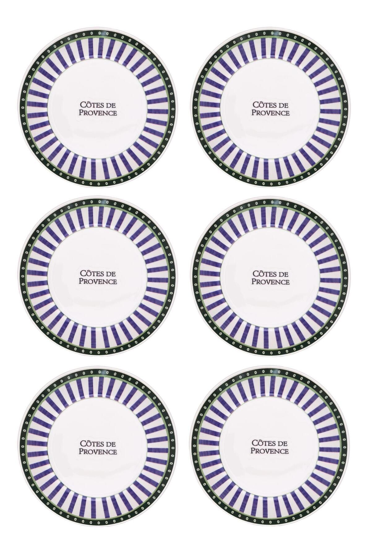 The Mia Provence Yemek Tabağı 6lı Set 20 cm