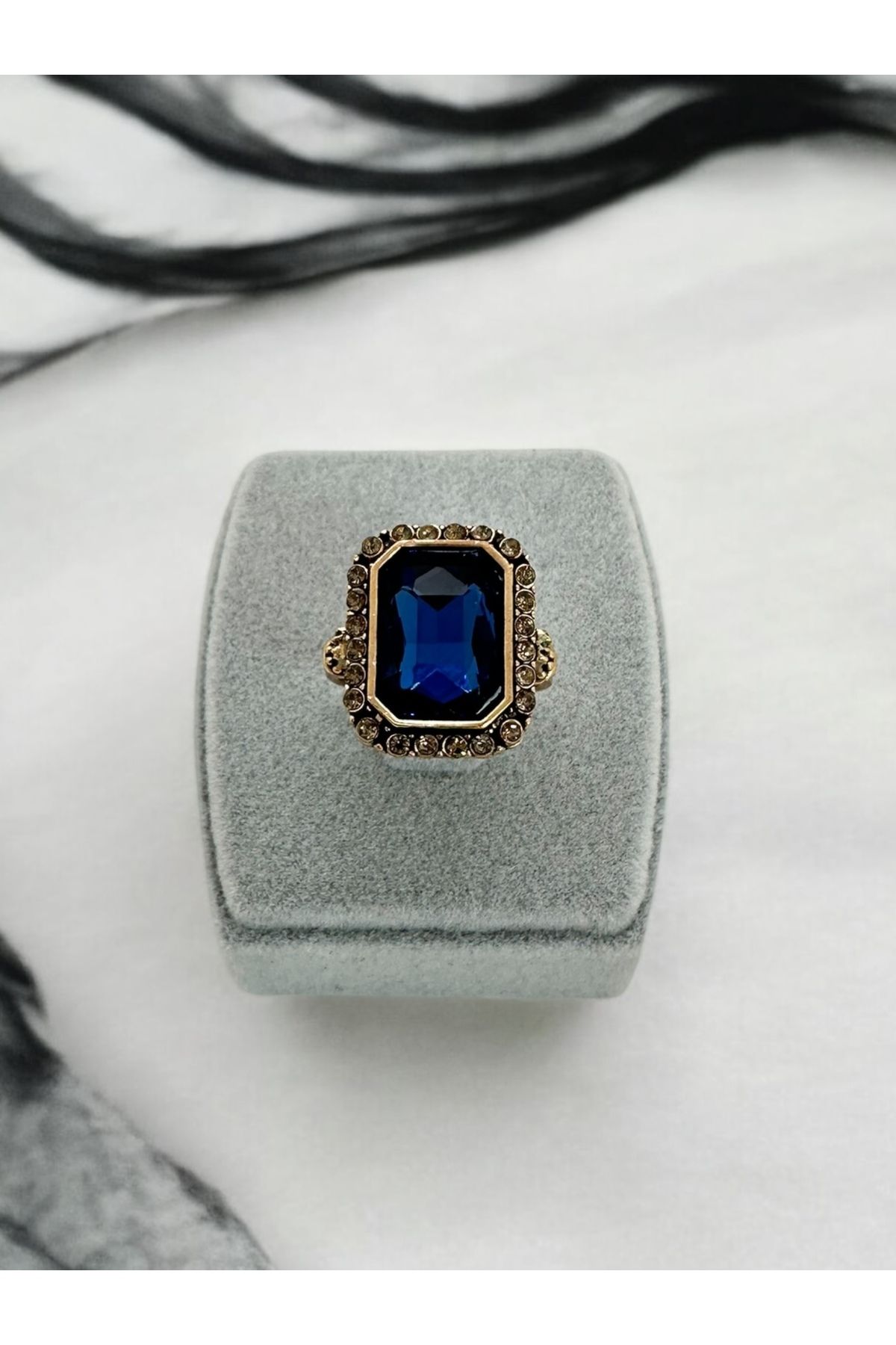 FUYA JEWELLERY Kristal Renkli Taşlı Yüzük