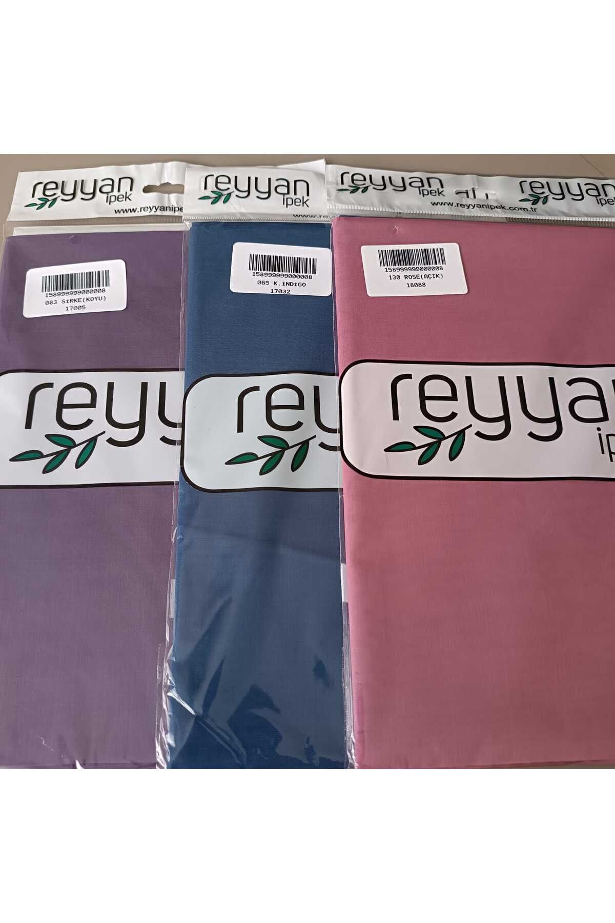 REYYAN Düz Renk Oyalık Yazma 100 cm 3 Adet Karma