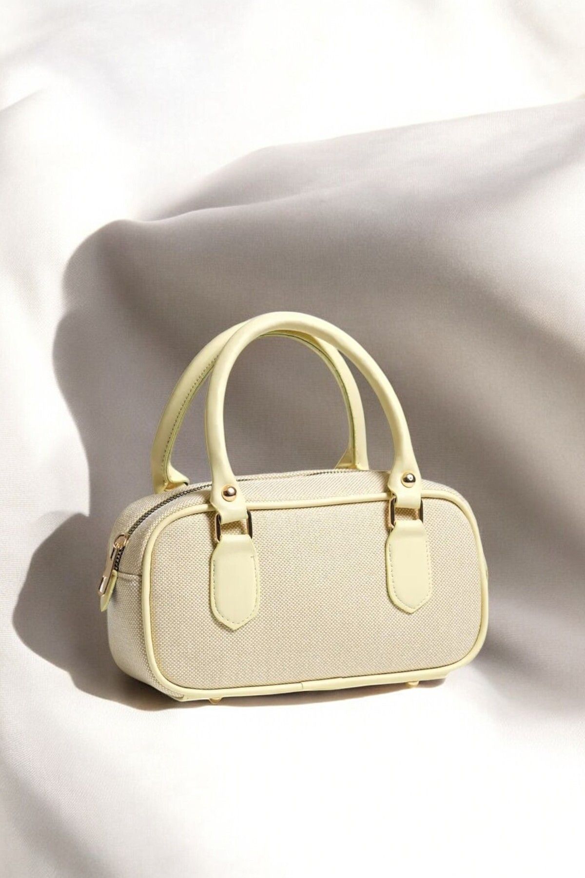 SONYAMODA Kadın Hasır Görünümlü Mini Tote Çanta