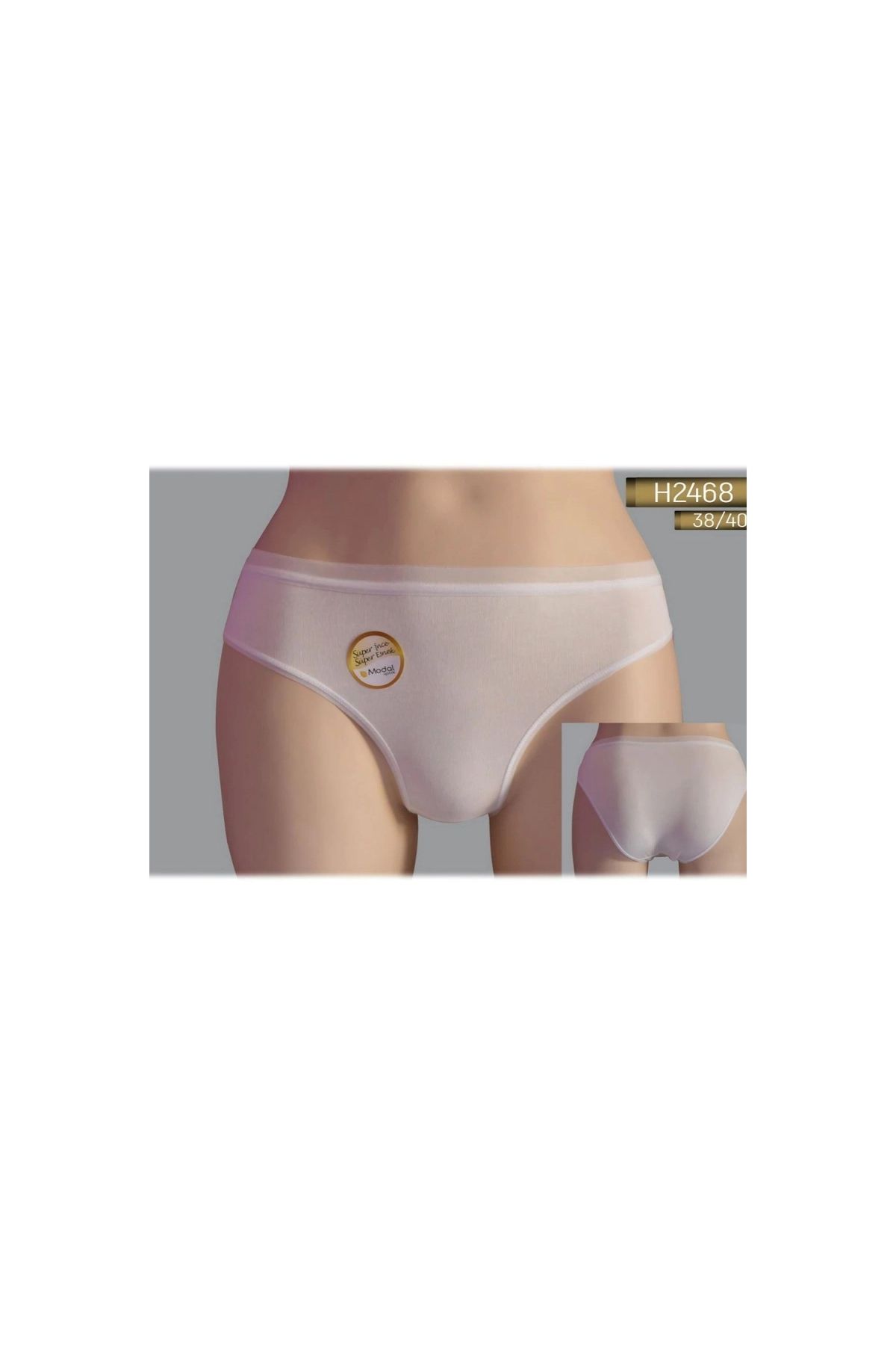 Narnuga MARSiLYAN- H2468 HELENA PARİS BİKİNİ TRANSPARAN LASTİK MICRO MODAL