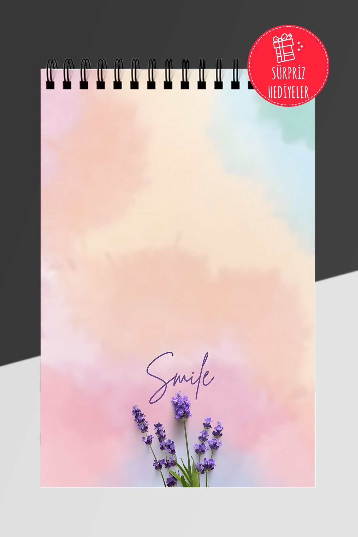 Anime Marketi Tatlı Çiçekler Temalı Günlük Planlayıcı A5 Spiralli Defter 50 Yaprak