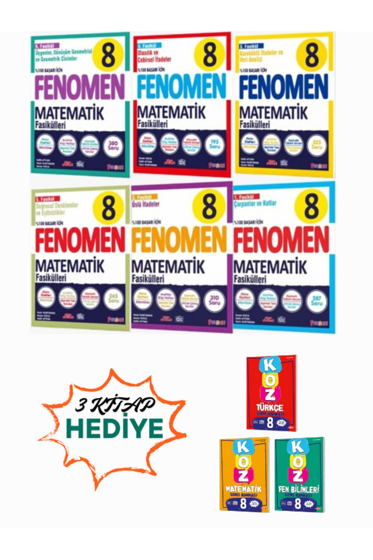 Fenomen Yayıncılık FASİKÜL SET MATEMATİK 8.SINIF FENOMEN YAYINLARI