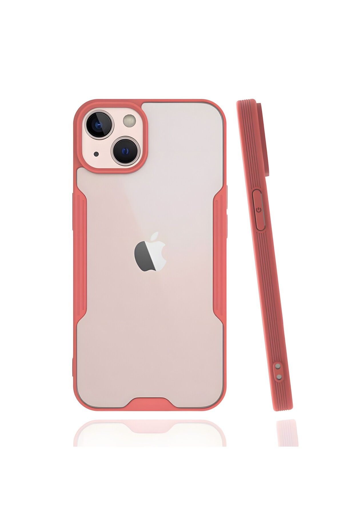 Cepustik Telefon Aksesuarları iPhone 13 Kılıf Parfe Kenarları Pastel Renk Silikon Kılıf