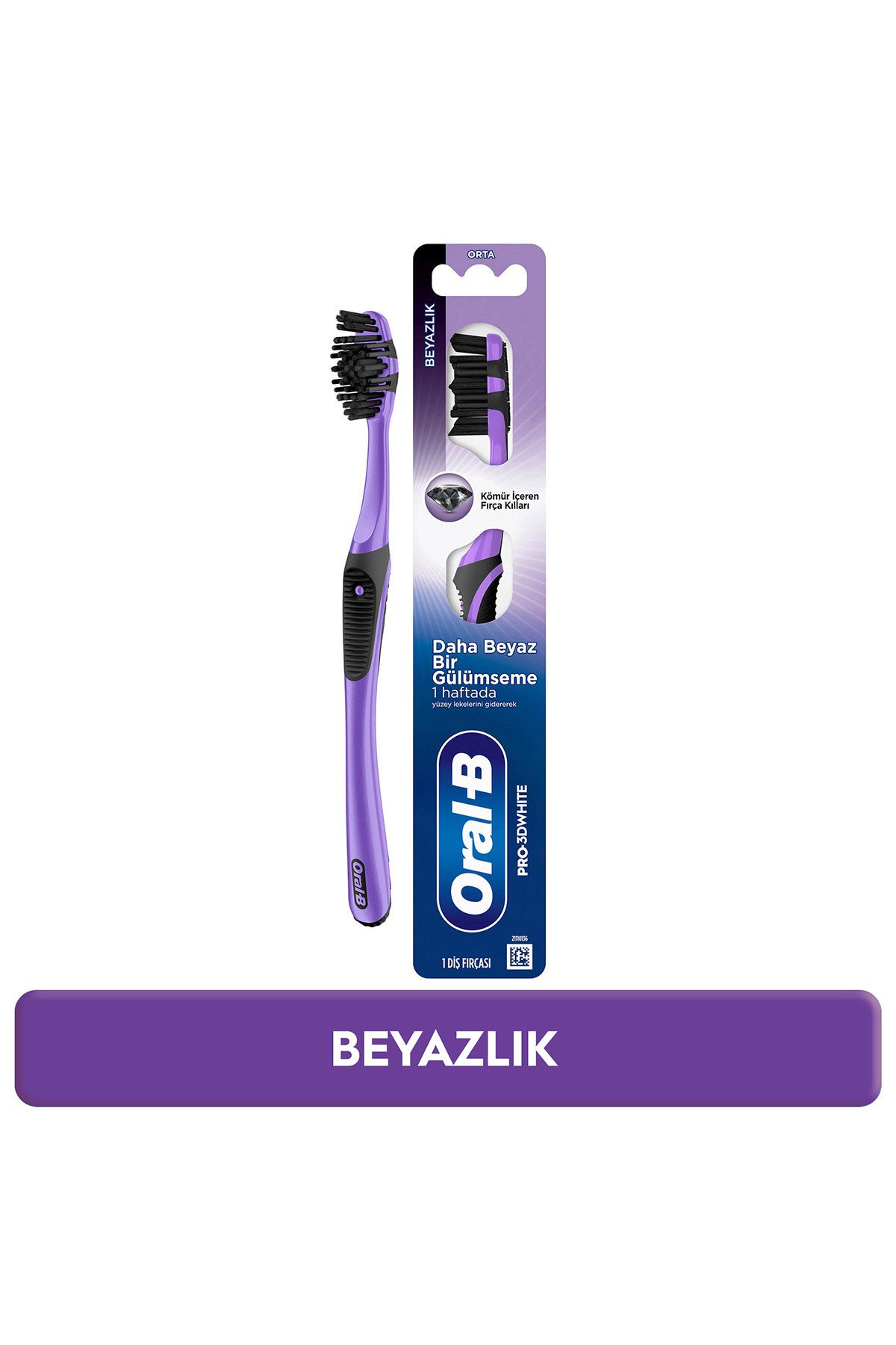 Oral-B Pro-3DWhite Kömürlü Beyazlık Diş Fırçası