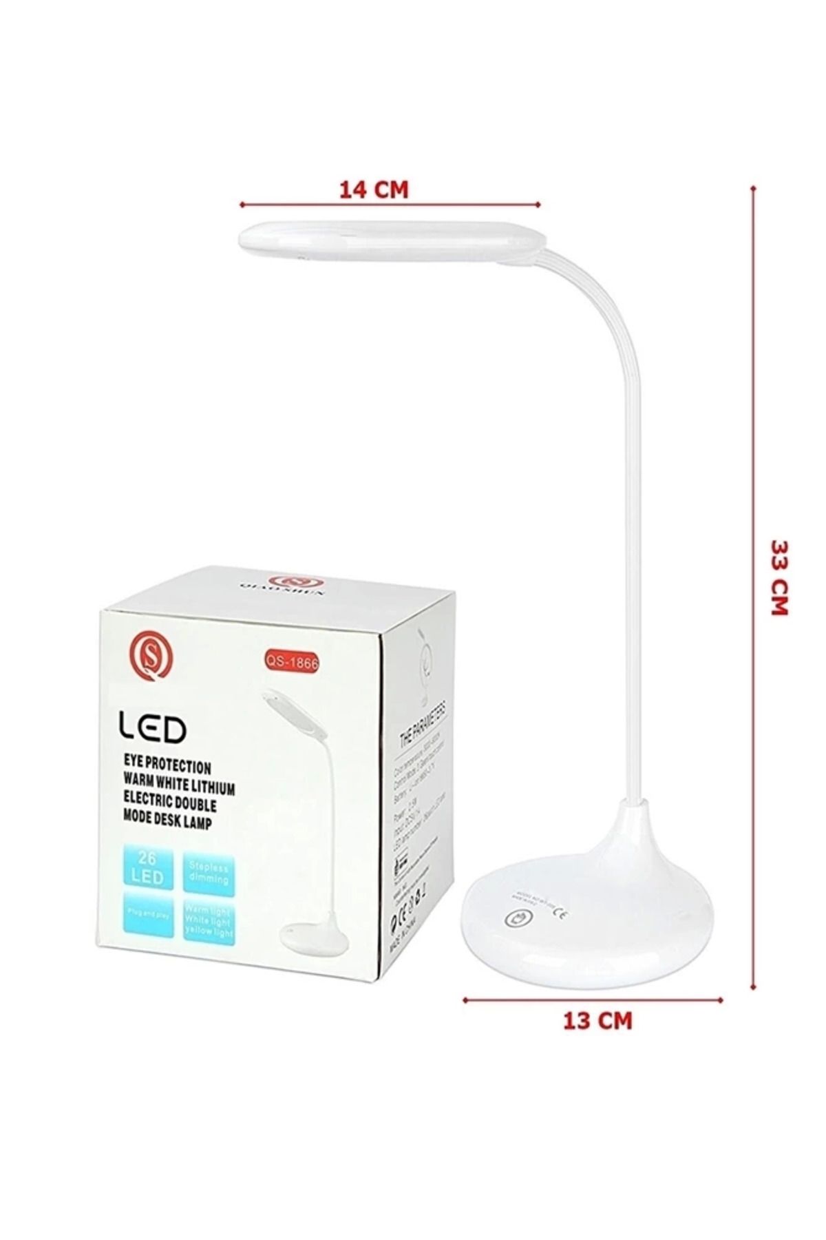 Yuba Avm Şarjlı Sarı Ve Beyaz Renk Masa Lambası Wt-005