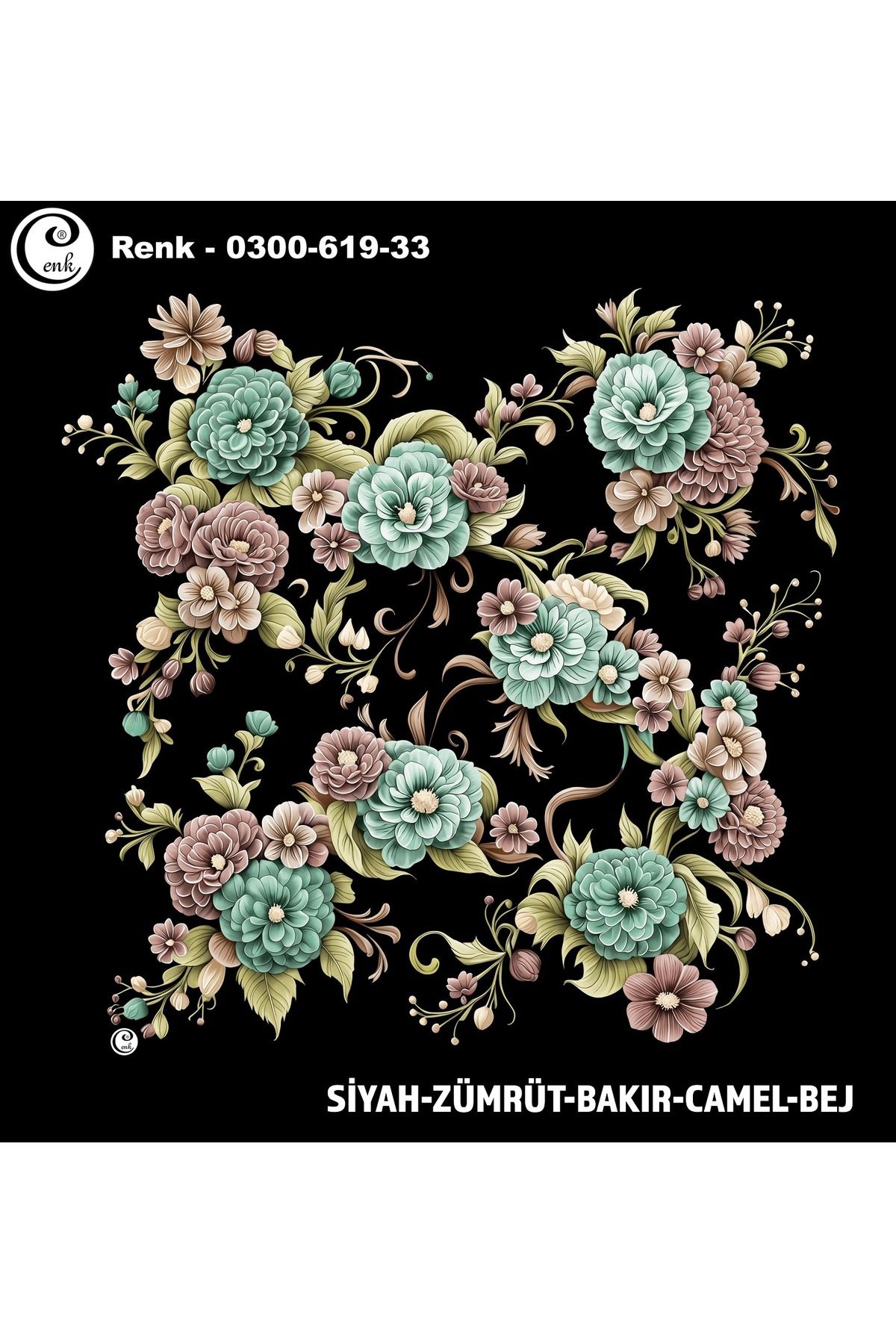 Cenk Desenli Oyalık Yazma - 0300-619