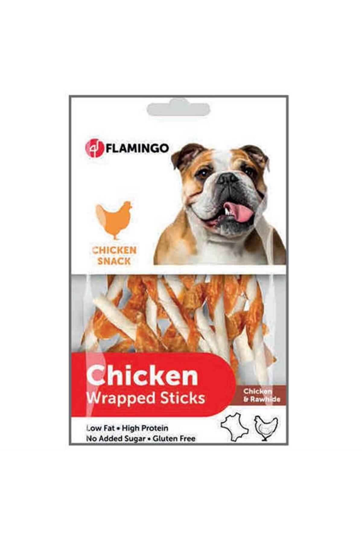 FLAMINGOO Flamingo Rhide Tavuk Sargılı Glutensiz Köpek Ödül Maması 65 Gr