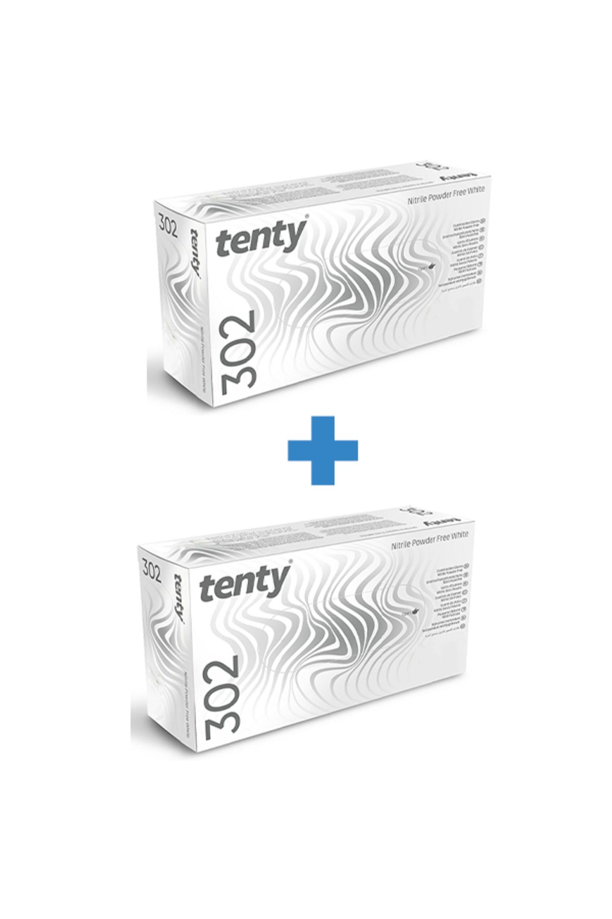 Tenty 302 Beyaz Nitril Pudrasız Eldiven S Beden 100'lü 2 Paket