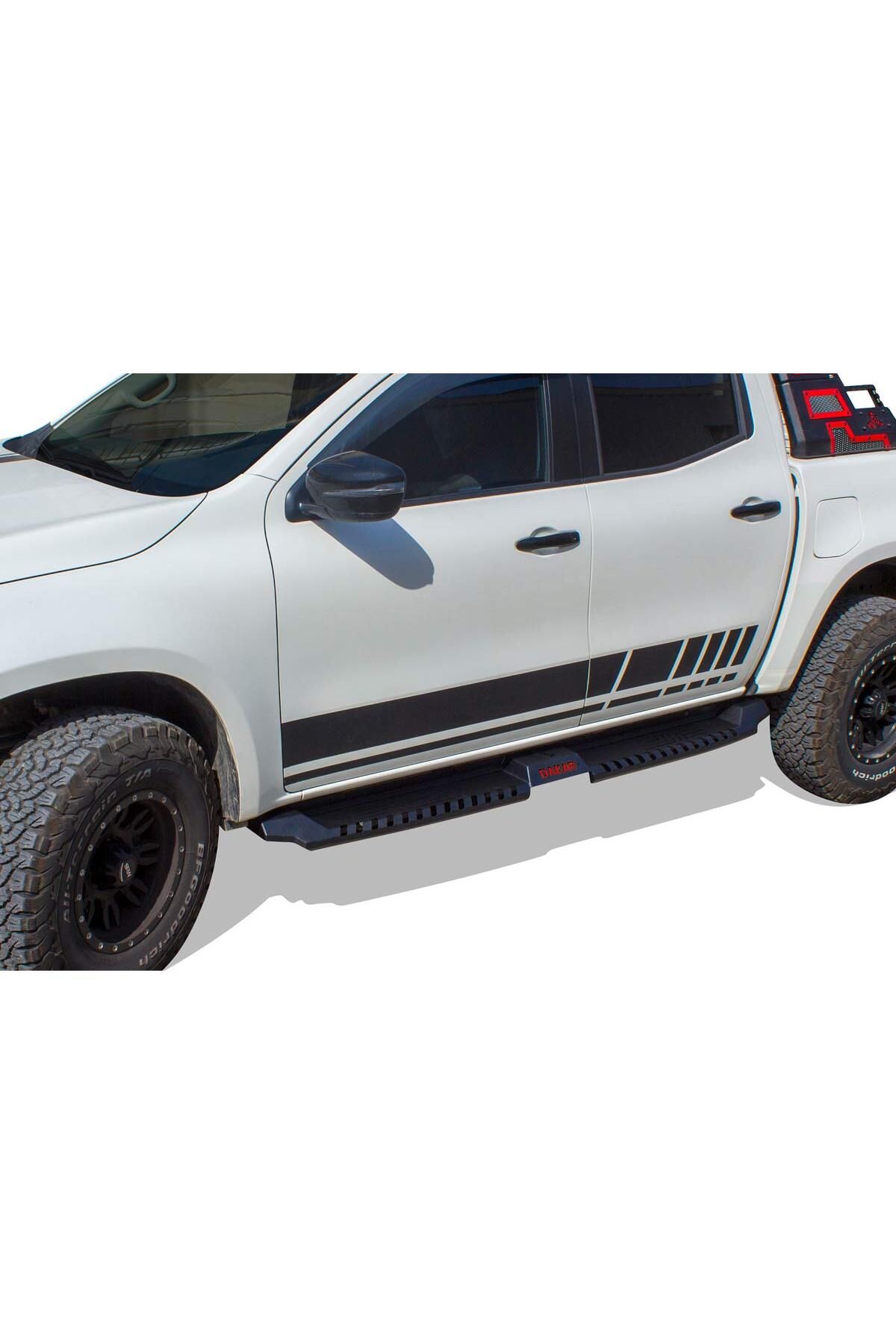 Omsa Mercedes X-Class Dakar Yan Basamak Siyah V2 2017 ve Sonrası