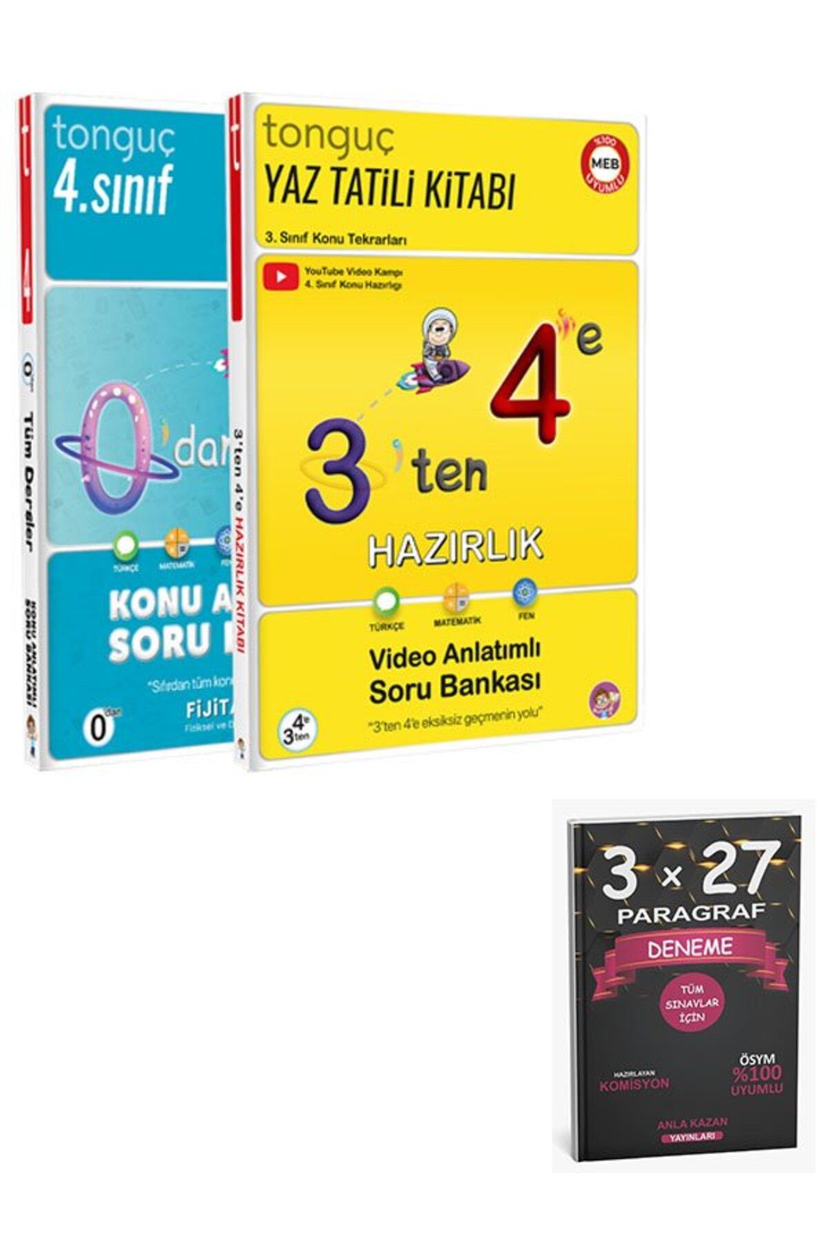 Anla Kazan Yayınları Tonguç 3 ten 4 e Hazırlık Seti Tonguç Akademi
