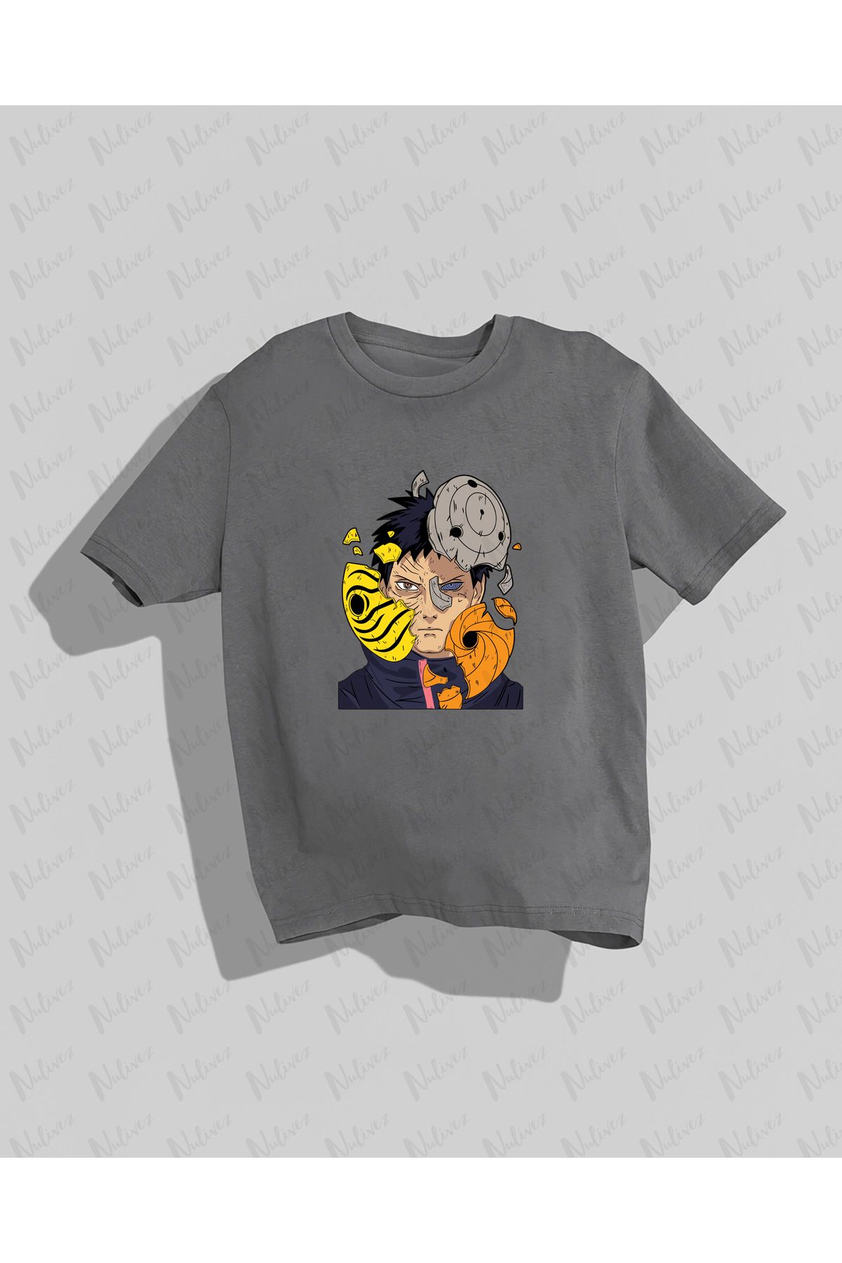 Nulivez NARUTO Tasarımı Baskılı Yüksek Kalite Kompakt Unisex Oversize T-Shirt