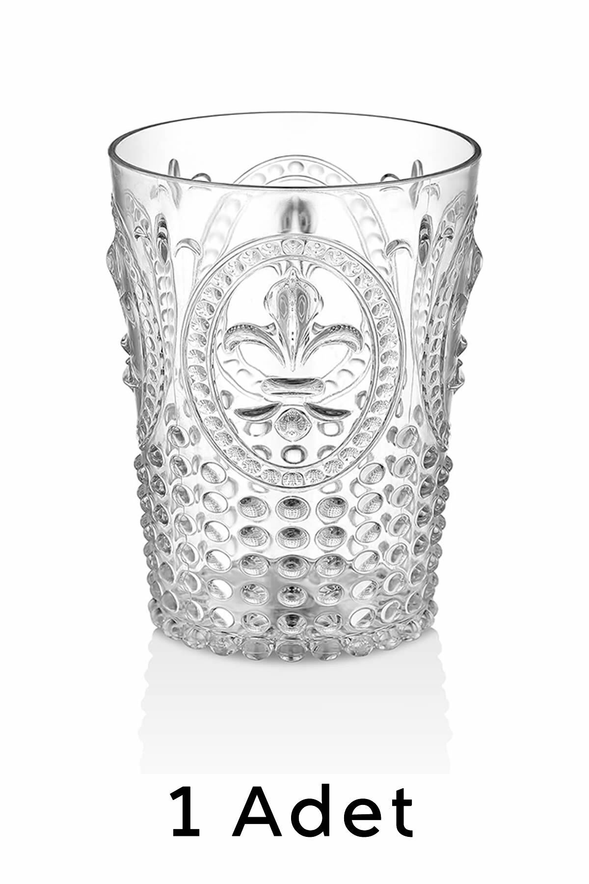 ARVALE 1'li Akrilik Şeffaf Meşrubat Bardağı | Kahve Yanı Su Bardağı - 450 ml