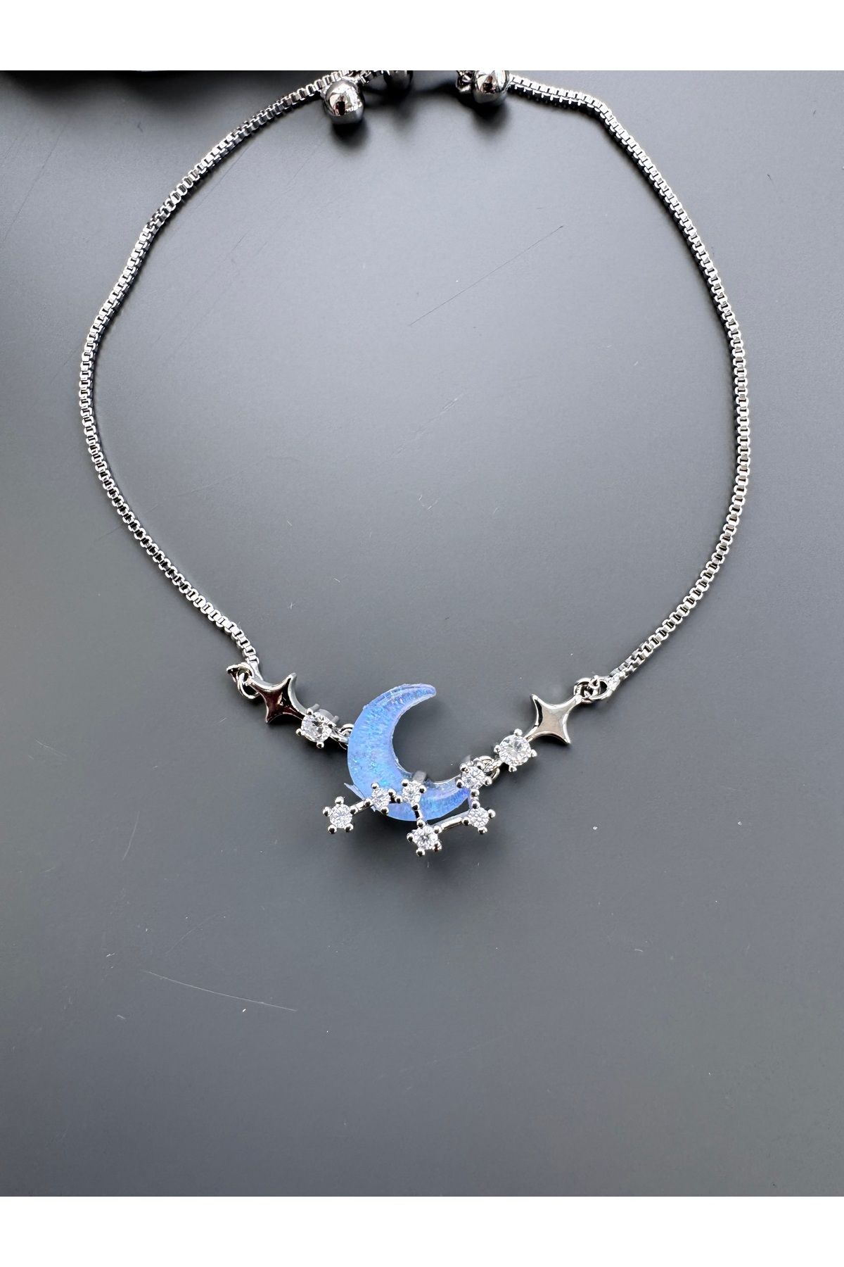 shop MAVİ AY KOLYE ÇELİK