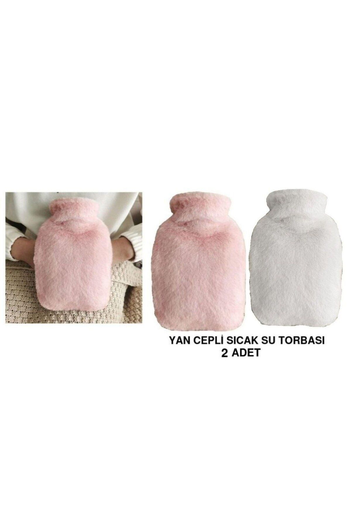 Bosphorus SICAK SU TORBASI 2 ADET,YAN CEPLİ PELUŞ TERMOFOR 27x17x2cm 750ml