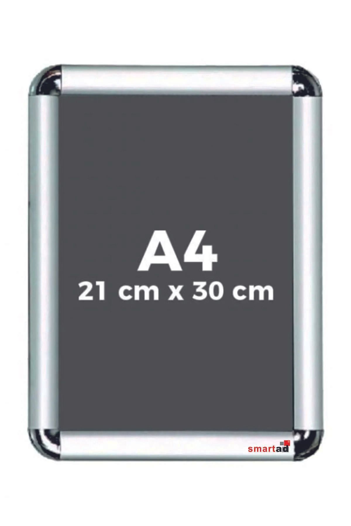 Modern Raf A4 Çerçeve - Rondo A4 Afiş Çerçevesi - Açılır Kapanır Aluminyum Çerçeve - Belge Çerçevesi