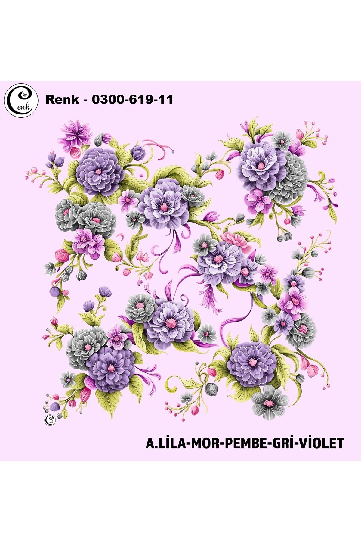 Cenk Desenli Oyalık Yazma - 0300-619