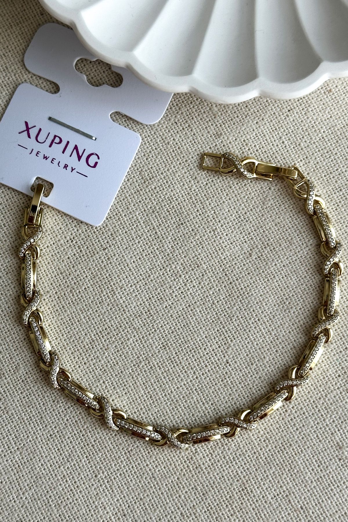 Modacaprea Xuping 17+2 cm Sonsuzluk Taşlı Kadın Bileklik Kadın Karamaz Bileklik Xuping Bileklik