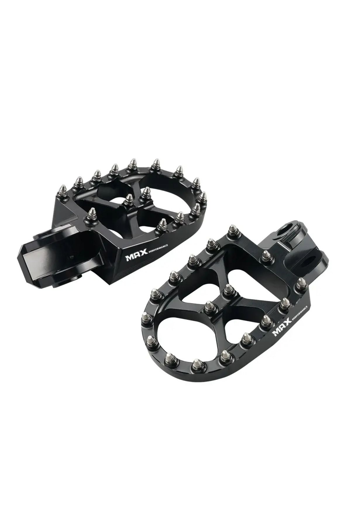 max performance Max Perform. Alüminyum Foot Pegs -Siyah (Sherco 14-25 Yamaha 01-23 Ktm 98-16 Husqvarna 14-16 uyumlu)