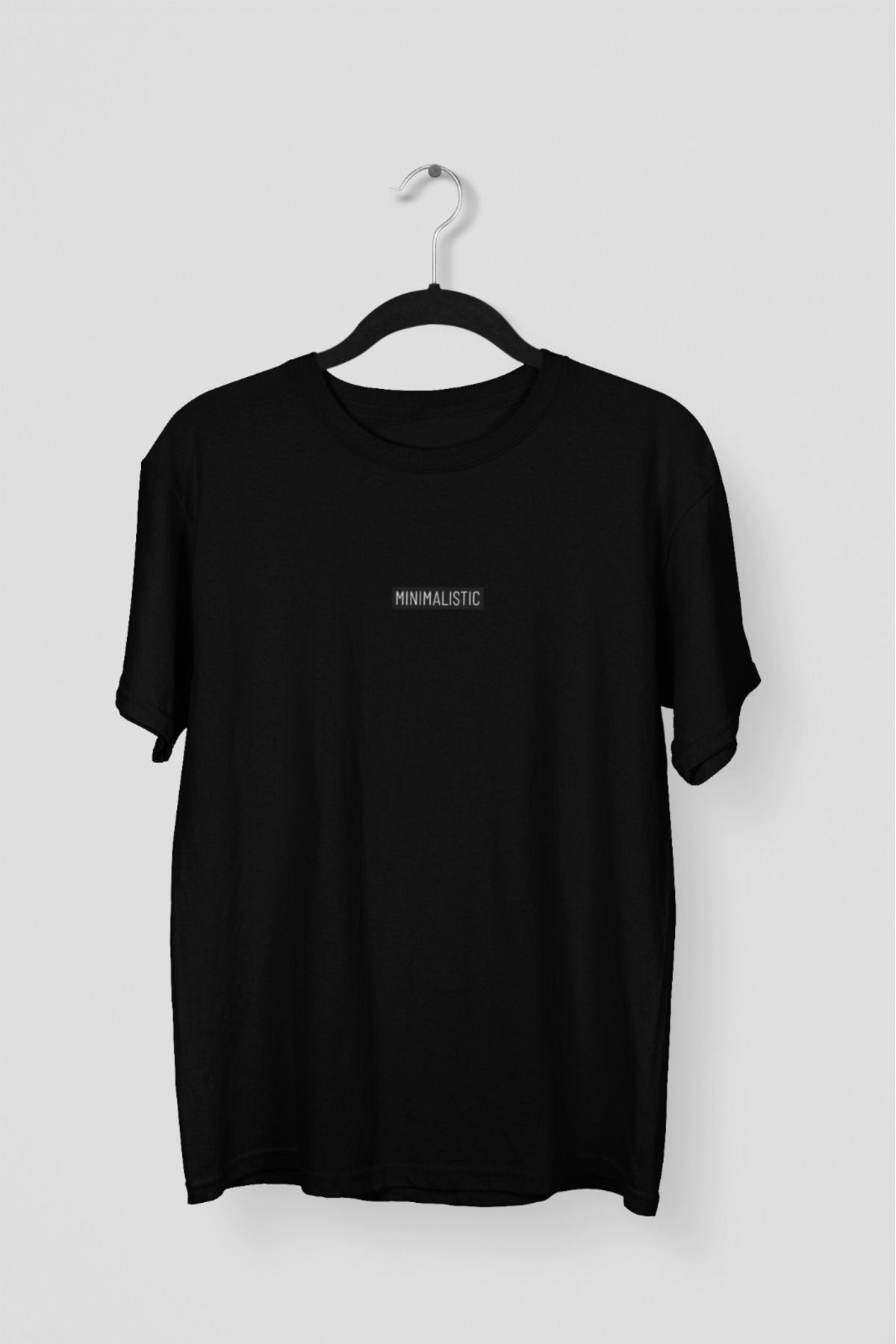 Butik ERKEK/KADIN -MINIMALISTIC- TRANSFER BASKILI YUVARLAK YAKA KISA KOL TİŞÖRT