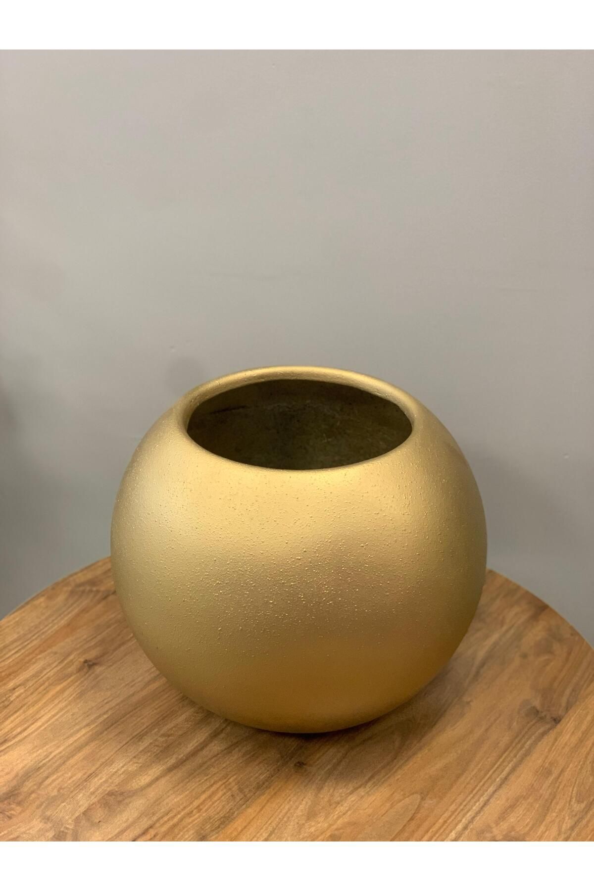Zenhil Beton Görünümlü Top Saksı 37cm
