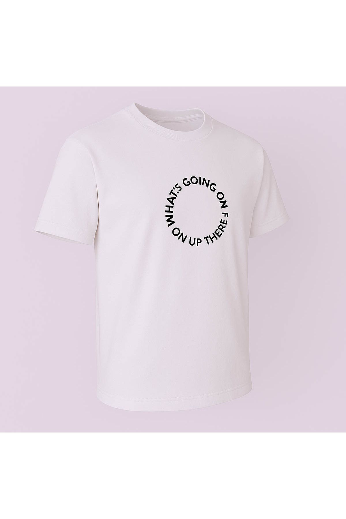 trender-Ανδρικό μπλουζάκι Going On Up Print Λευκό 3