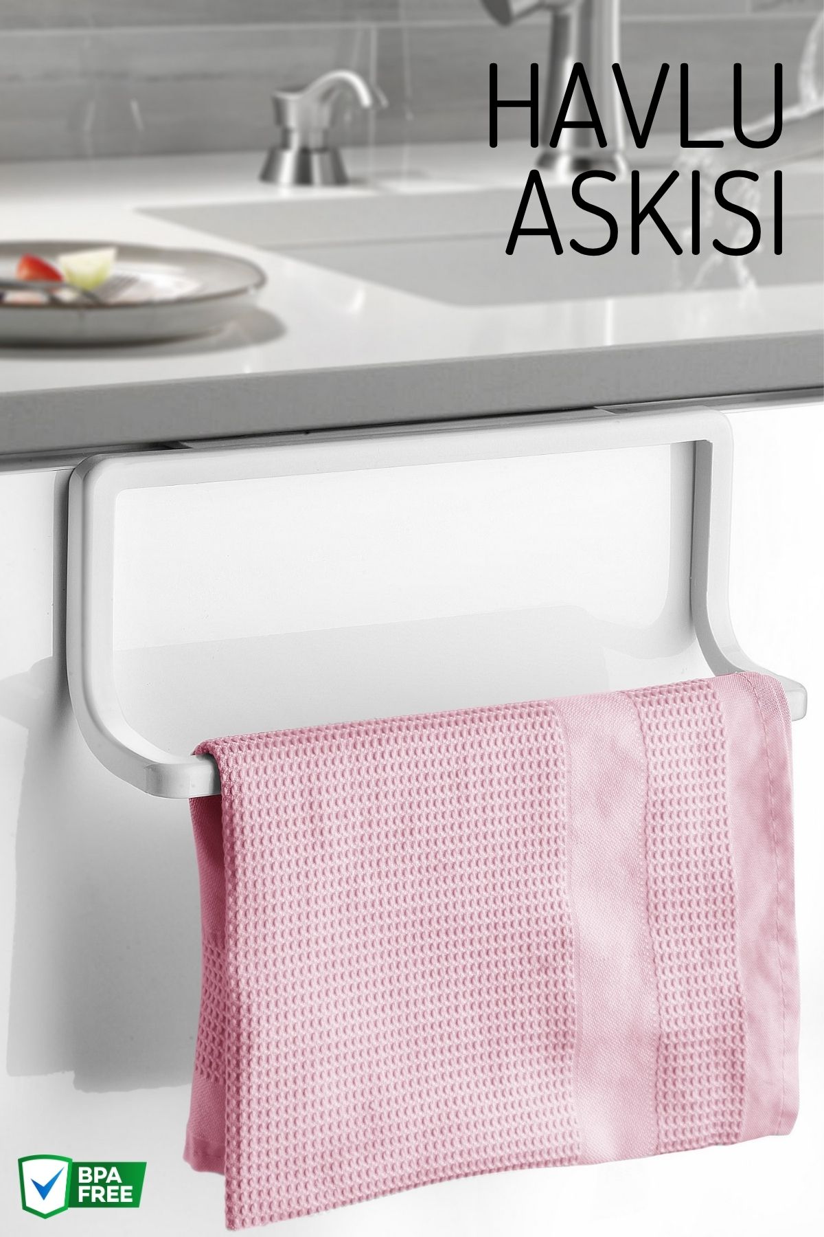 Nandy Home Modern Tasarımlı Tekli Havlu Askısı – Banyo ve Mutfak Kullanımına Uygun