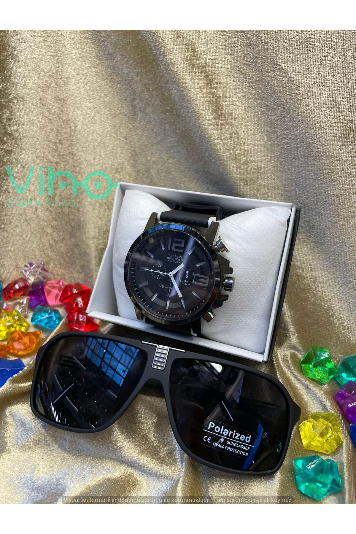 shop Erkek Premium Set Saat & Gözlük Kombini