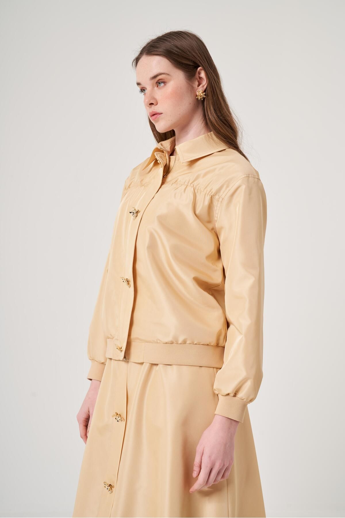 OMELYA OE25Y939638 OMELYA TAFTA BOMBER CEKET