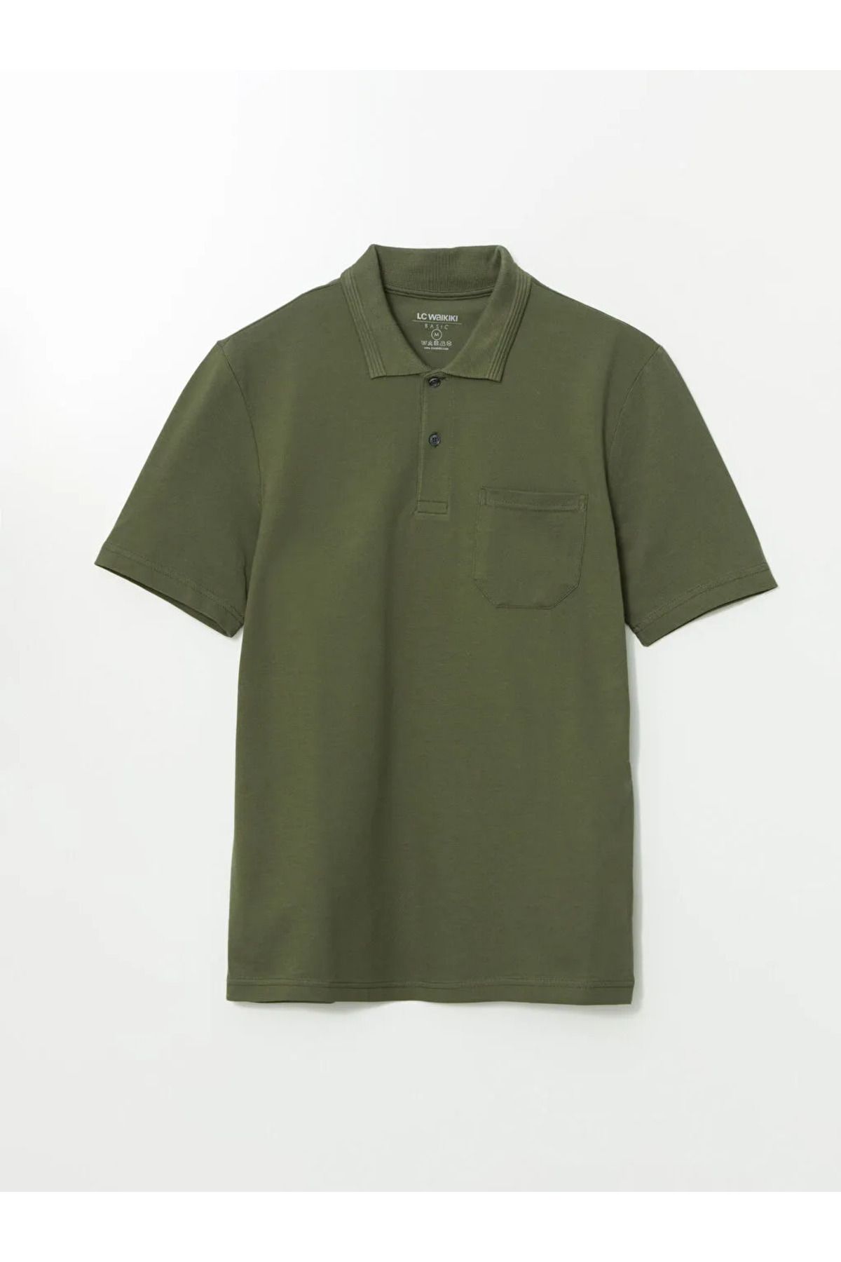 LC Waikiki LCWAIKIKI Classic Siyah Polo Yaka Kısa Kollu Pike Erkek Tişört