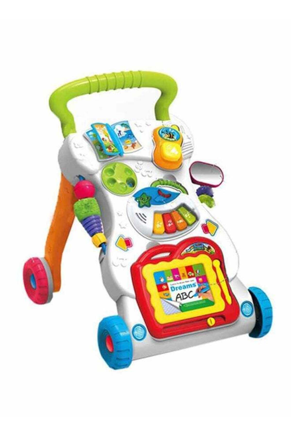 مشاية أطفال مزودة بألعاب وموسيقى وإضاءة مع سرعة قابلة للتعديل