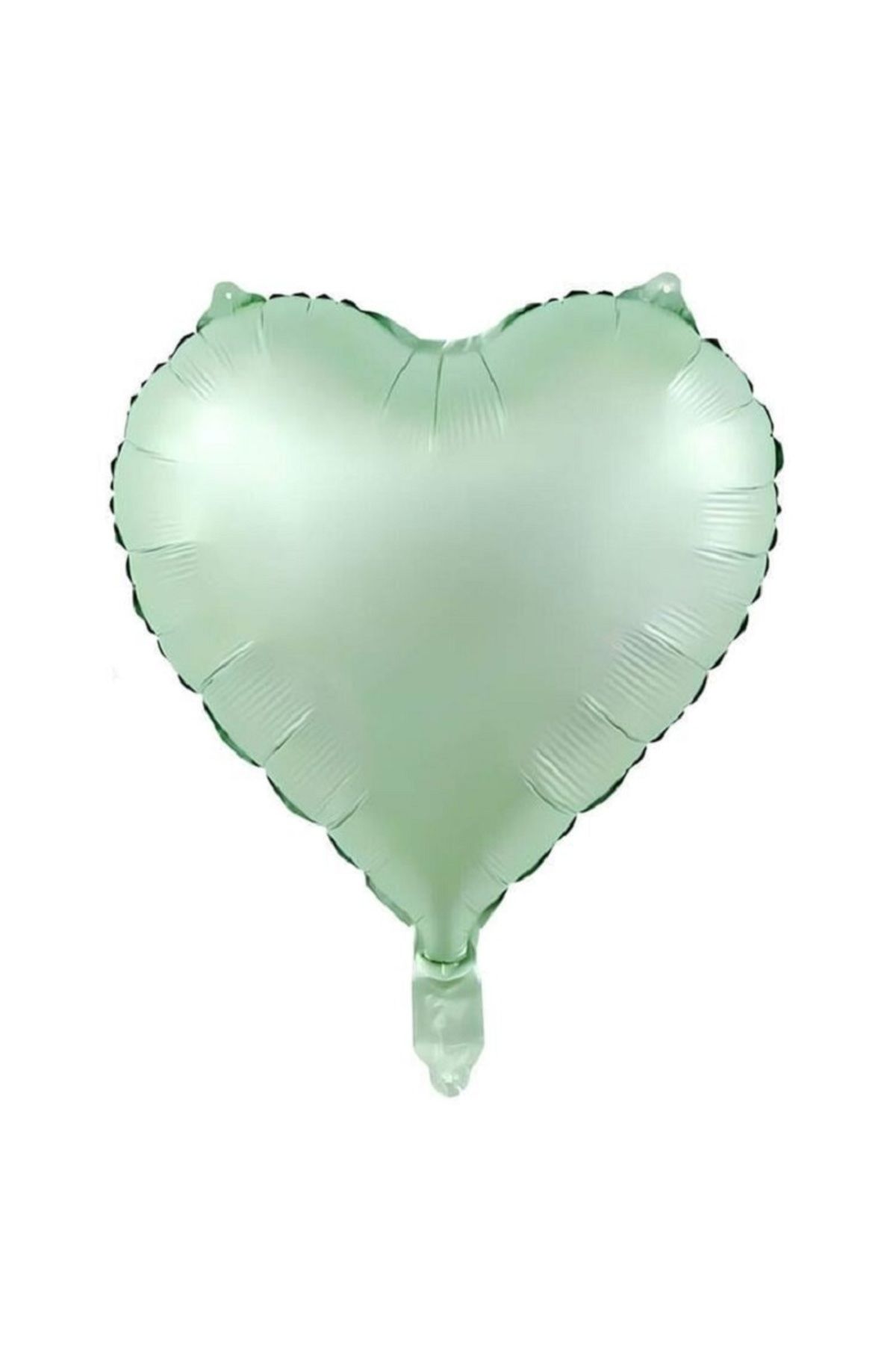 tedaks 1 Adet 18 inç 45 Cm Retro Kalp Folyo Balon Soft Yeşil