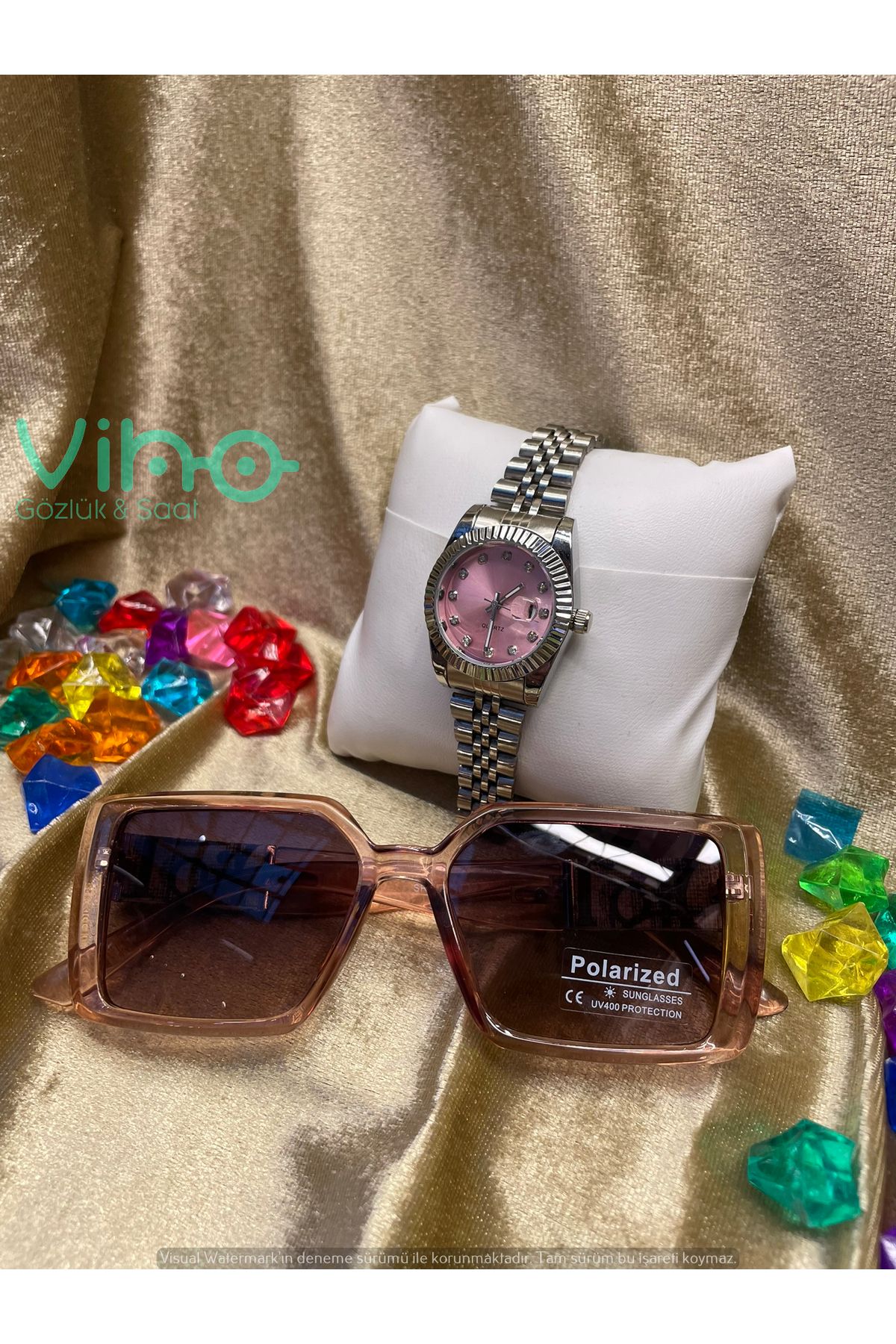 shop Unisex Premium Set Saat & Gözlük Kombini